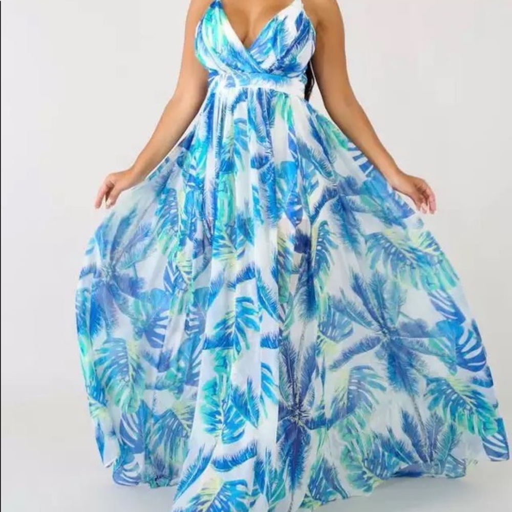 Ocean Bird Floral/Feathered Dress 🌊